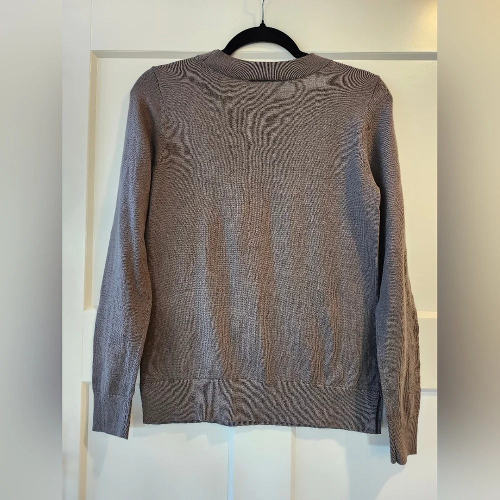 NWT LOFT Charcoal Sweater with Dog Motif